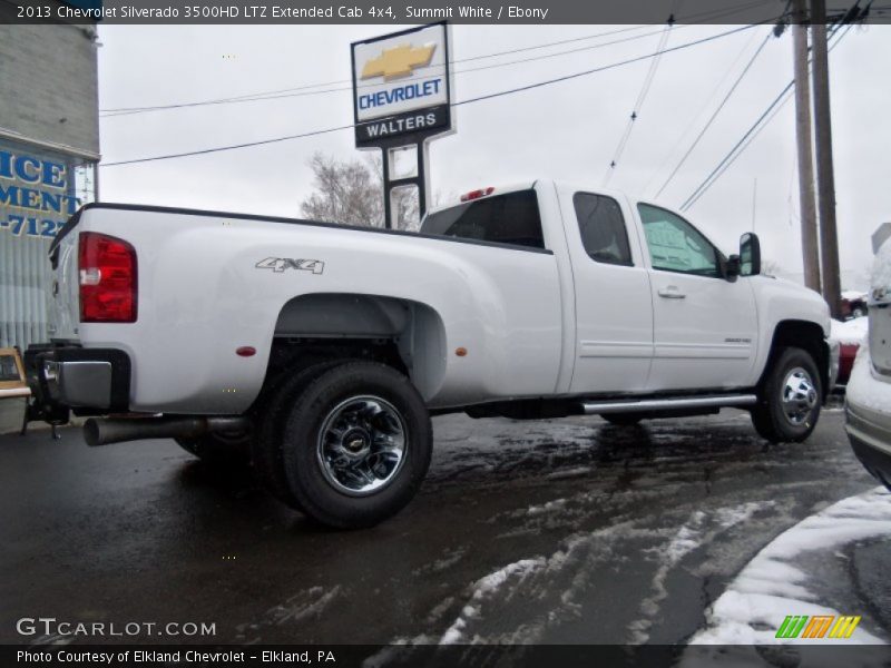 Summit White / Ebony 2013 Chevrolet Silverado 3500HD LTZ Extended Cab 4x4