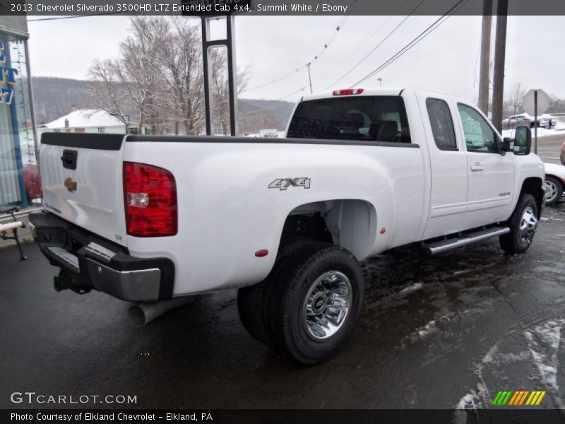 Summit White / Ebony 2013 Chevrolet Silverado 3500HD LTZ Extended Cab 4x4