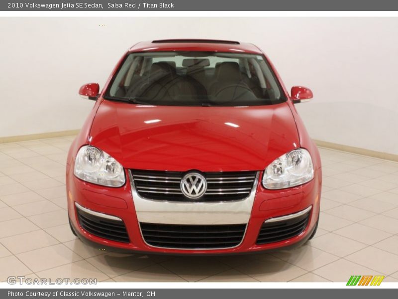 Salsa Red / Titan Black 2010 Volkswagen Jetta SE Sedan