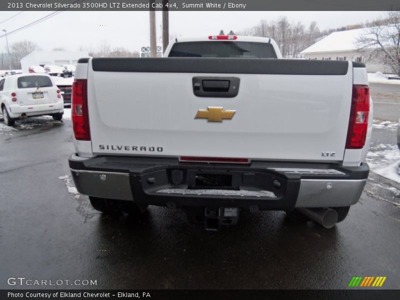 Summit White / Ebony 2013 Chevrolet Silverado 3500HD LTZ Extended Cab 4x4