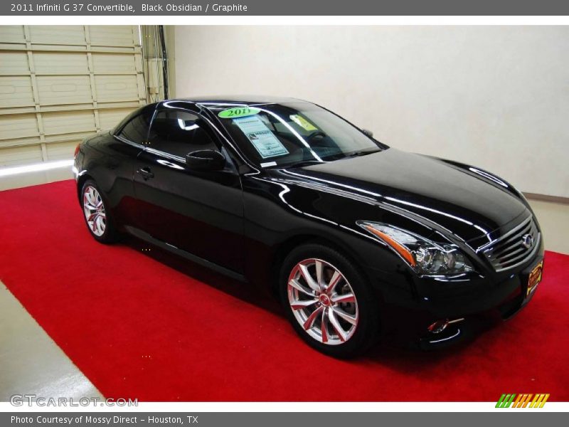 Black Obsidian / Graphite 2011 Infiniti G 37 Convertible