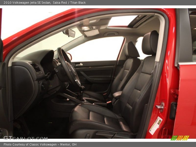 Salsa Red / Titan Black 2010 Volkswagen Jetta SE Sedan