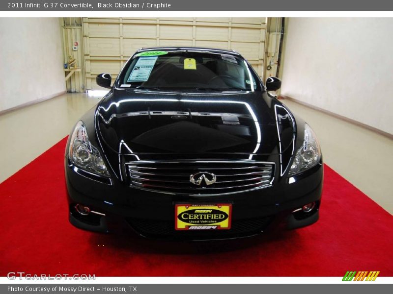 Black Obsidian / Graphite 2011 Infiniti G 37 Convertible