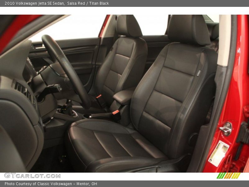 Salsa Red / Titan Black 2010 Volkswagen Jetta SE Sedan
