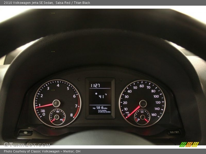 Salsa Red / Titan Black 2010 Volkswagen Jetta SE Sedan