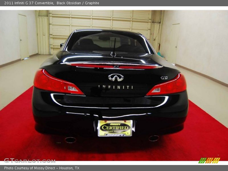 Black Obsidian / Graphite 2011 Infiniti G 37 Convertible