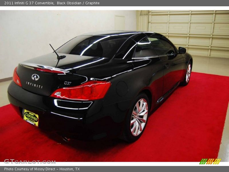 Black Obsidian / Graphite 2011 Infiniti G 37 Convertible