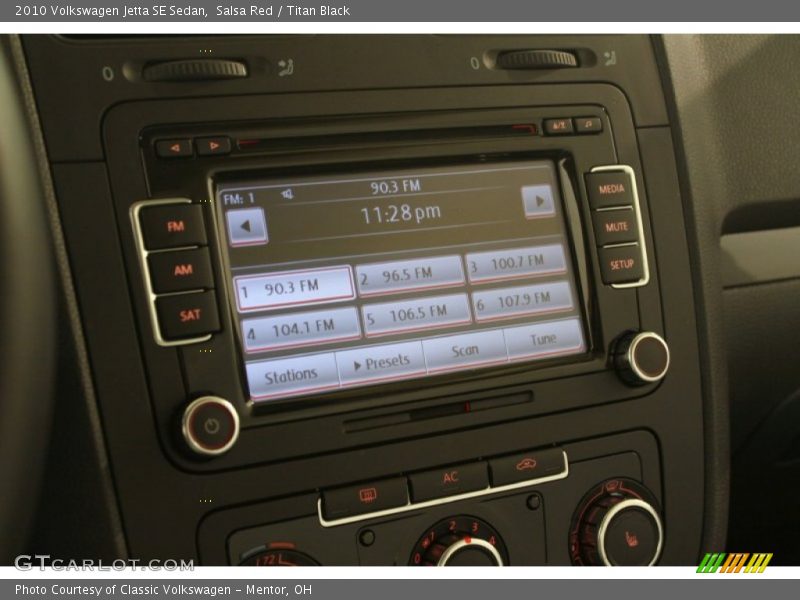 Salsa Red / Titan Black 2010 Volkswagen Jetta SE Sedan