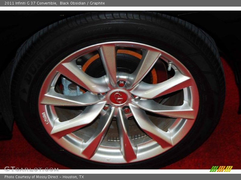Black Obsidian / Graphite 2011 Infiniti G 37 Convertible