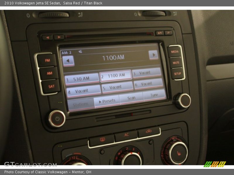 Salsa Red / Titan Black 2010 Volkswagen Jetta SE Sedan