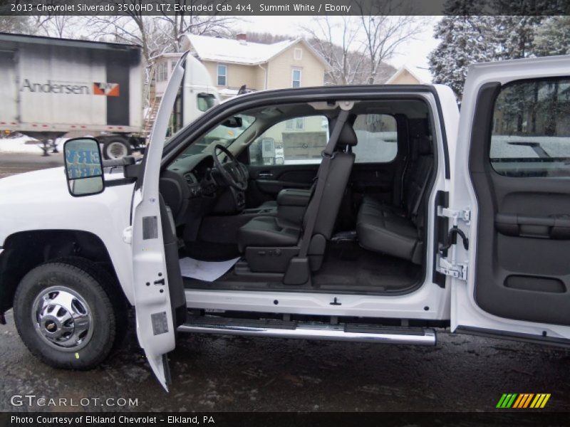 Summit White / Ebony 2013 Chevrolet Silverado 3500HD LTZ Extended Cab 4x4