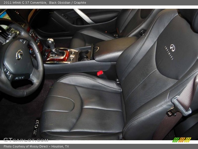 Black Obsidian / Graphite 2011 Infiniti G 37 Convertible