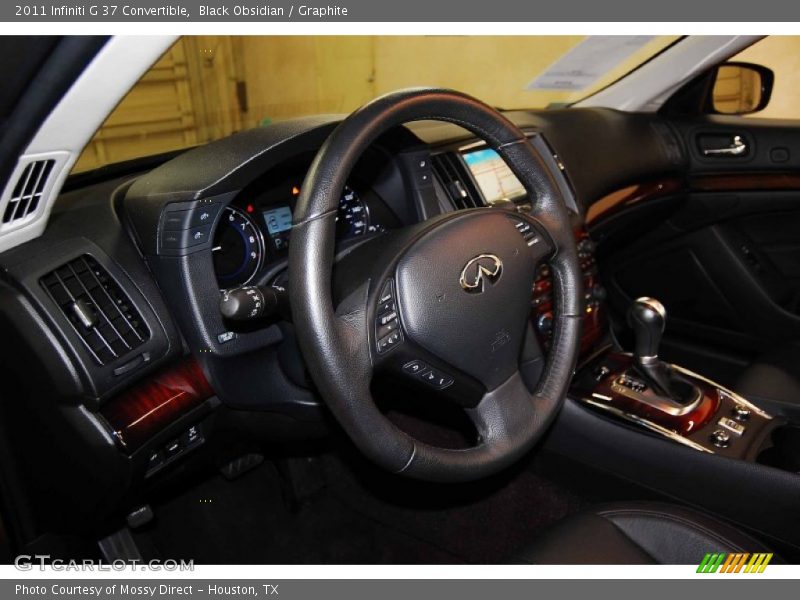 Black Obsidian / Graphite 2011 Infiniti G 37 Convertible