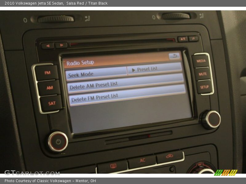Salsa Red / Titan Black 2010 Volkswagen Jetta SE Sedan
