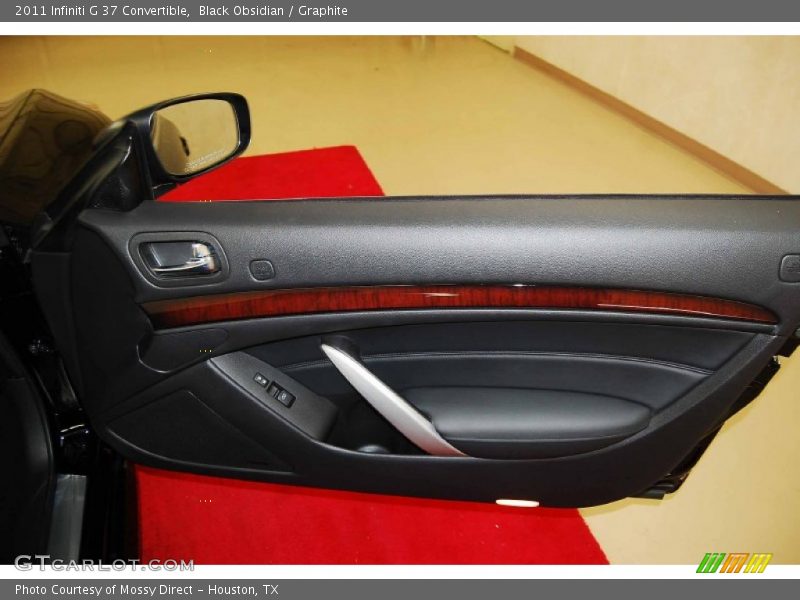 Black Obsidian / Graphite 2011 Infiniti G 37 Convertible