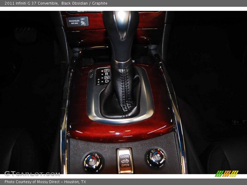 Black Obsidian / Graphite 2011 Infiniti G 37 Convertible