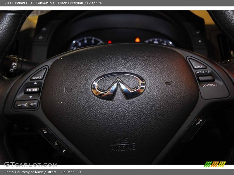 Black Obsidian / Graphite 2011 Infiniti G 37 Convertible