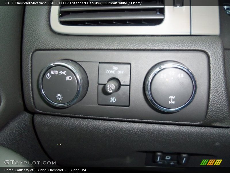 Controls of 2013 Silverado 3500HD LTZ Extended Cab 4x4
