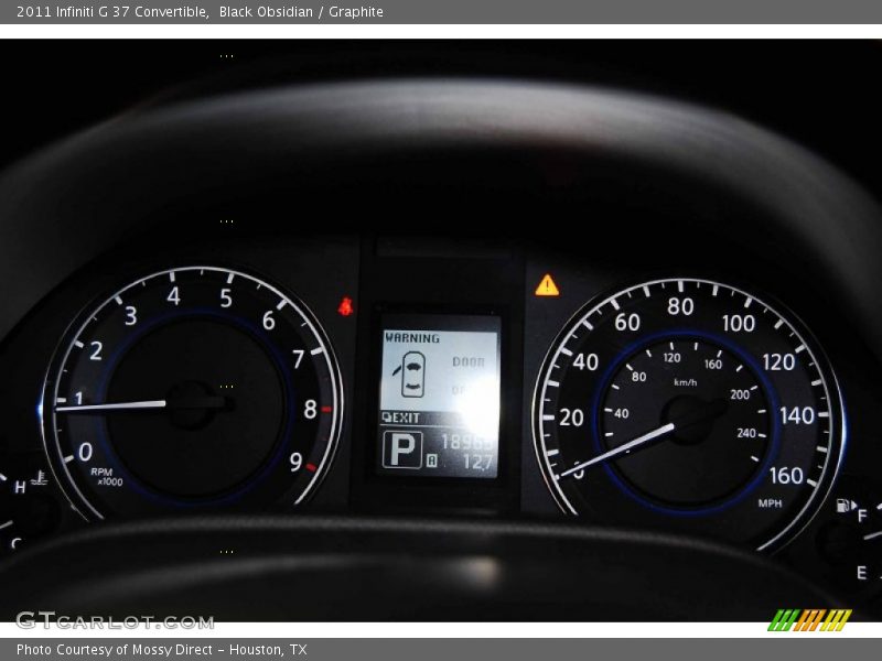 Black Obsidian / Graphite 2011 Infiniti G 37 Convertible