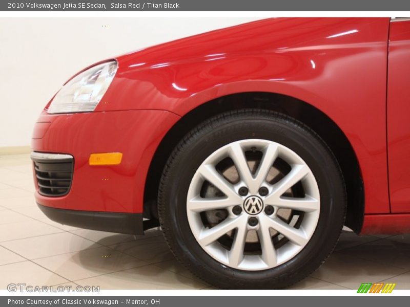 Salsa Red / Titan Black 2010 Volkswagen Jetta SE Sedan