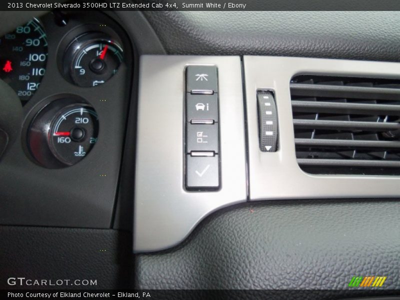 Controls of 2013 Silverado 3500HD LTZ Extended Cab 4x4