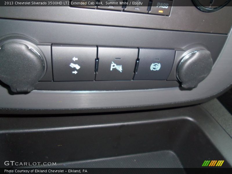 Controls of 2013 Silverado 3500HD LTZ Extended Cab 4x4