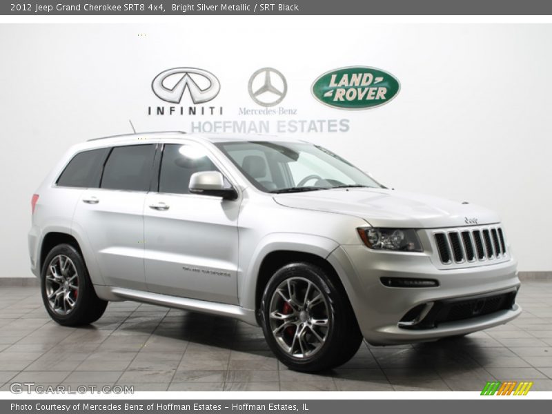 Bright Silver Metallic / SRT Black 2012 Jeep Grand Cherokee SRT8 4x4