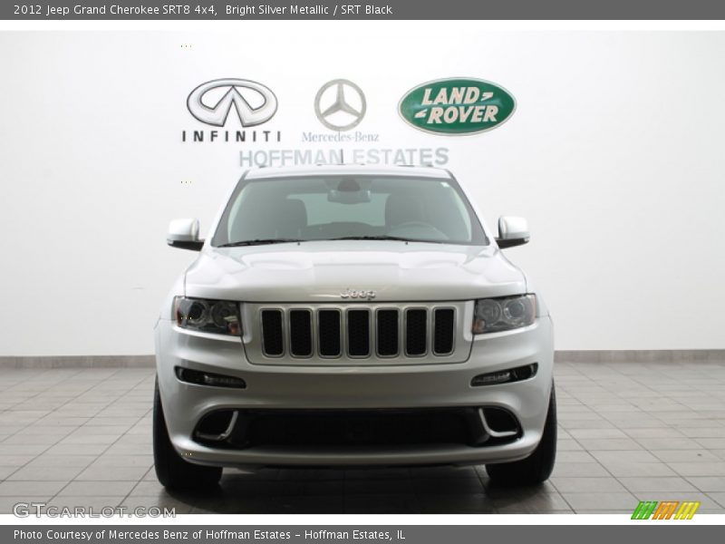 Bright Silver Metallic / SRT Black 2012 Jeep Grand Cherokee SRT8 4x4