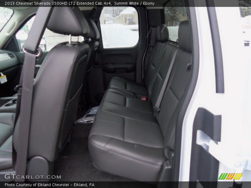 Rear Seat of 2013 Silverado 3500HD LTZ Extended Cab 4x4