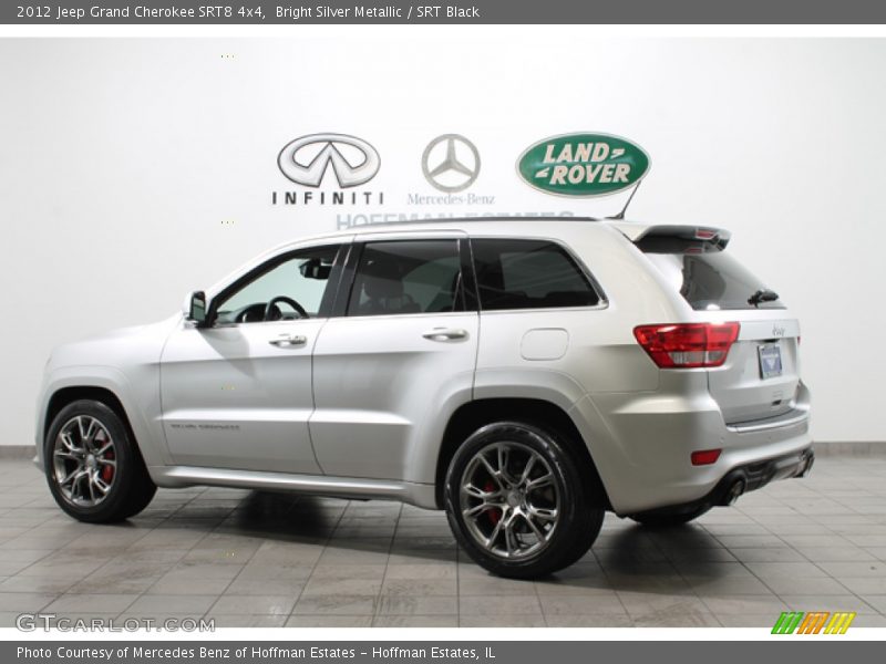 Bright Silver Metallic / SRT Black 2012 Jeep Grand Cherokee SRT8 4x4