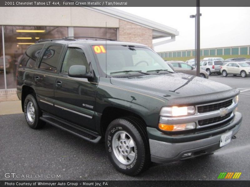 Forest Green Metallic / Tan/Neutral 2001 Chevrolet Tahoe LT 4x4
