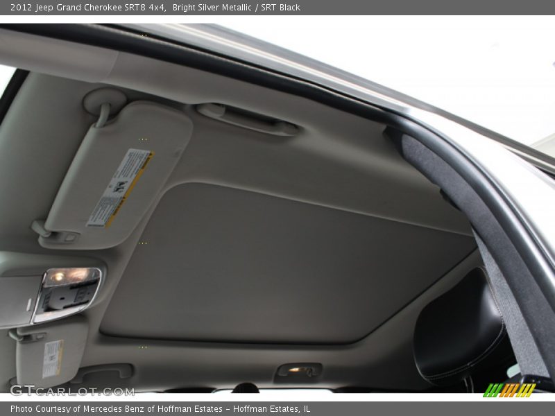 Bright Silver Metallic / SRT Black 2012 Jeep Grand Cherokee SRT8 4x4