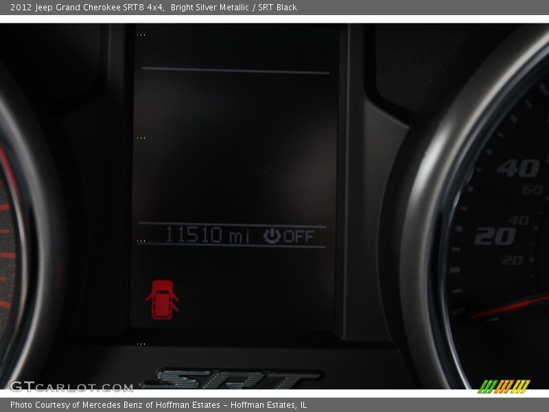 Bright Silver Metallic / SRT Black 2012 Jeep Grand Cherokee SRT8 4x4