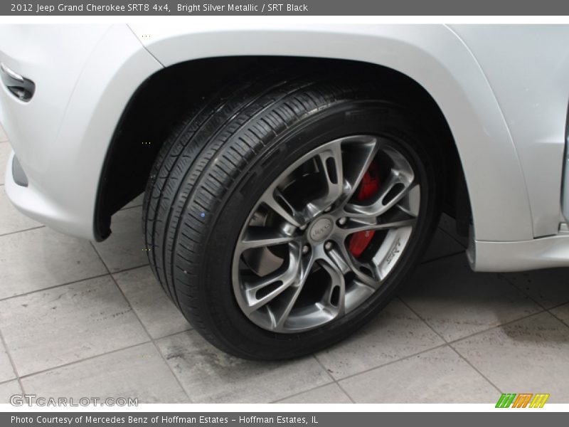 Bright Silver Metallic / SRT Black 2012 Jeep Grand Cherokee SRT8 4x4