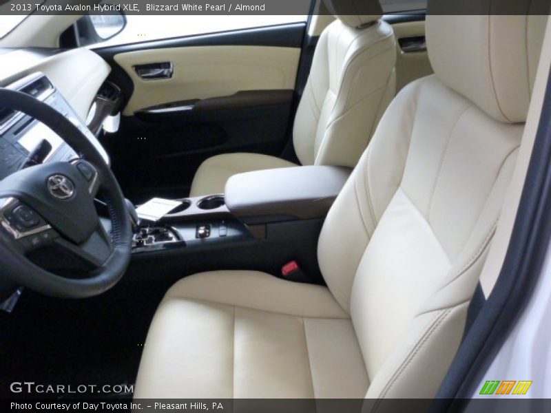 Front Seat of 2013 Avalon Hybrid XLE