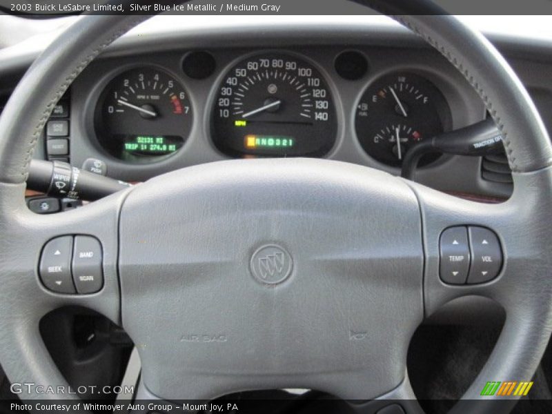 Silver Blue Ice Metallic / Medium Gray 2003 Buick LeSabre Limited