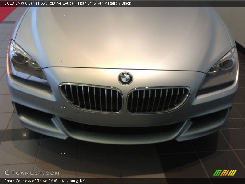 Titanium Silver Metallic / Black 2013 BMW 6 Series 650i xDrive Coupe