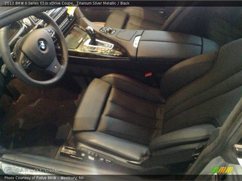 Titanium Silver Metallic / Black 2013 BMW 6 Series 650i xDrive Coupe
