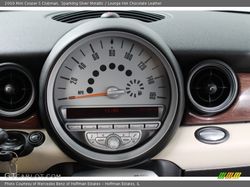 Sparkling Silver Metallic / Lounge Hot Chocolate Leather 2009 Mini Cooper S Clubman