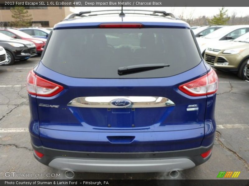 Deep Impact Blue Metallic / Charcoal Black 2013 Ford Escape SEL 1.6L EcoBoost 4WD
