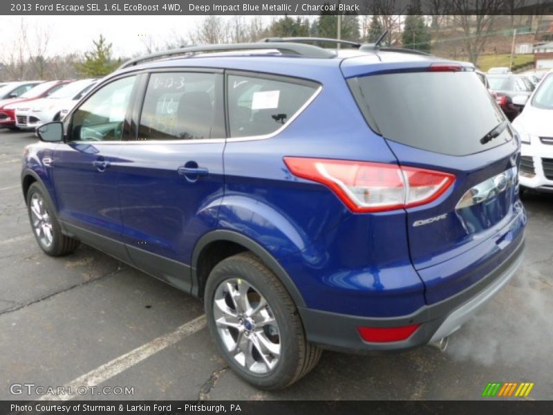Deep Impact Blue Metallic / Charcoal Black 2013 Ford Escape SEL 1.6L EcoBoost 4WD