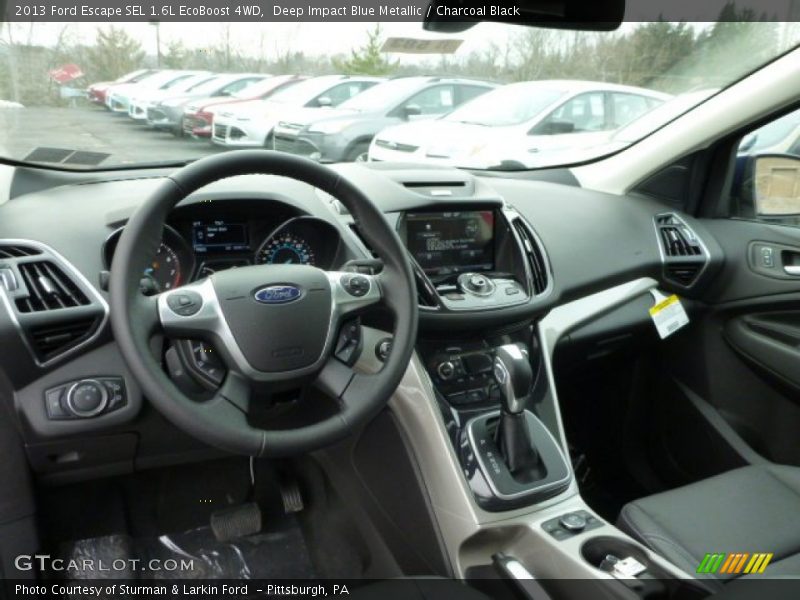 Deep Impact Blue Metallic / Charcoal Black 2013 Ford Escape SEL 1.6L EcoBoost 4WD