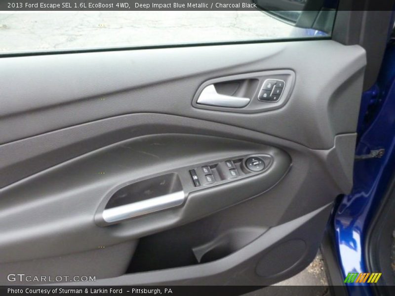 Deep Impact Blue Metallic / Charcoal Black 2013 Ford Escape SEL 1.6L EcoBoost 4WD