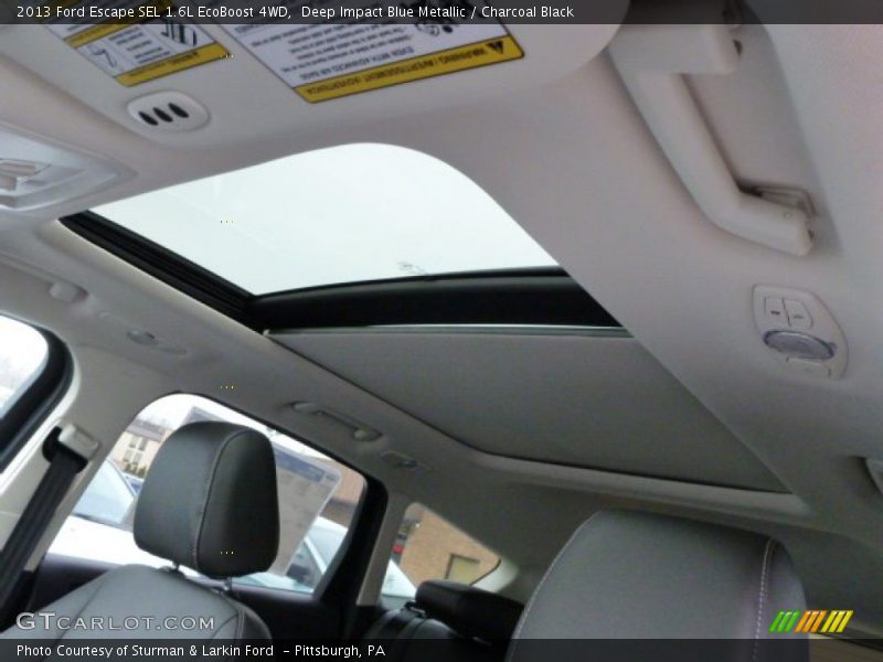 Deep Impact Blue Metallic / Charcoal Black 2013 Ford Escape SEL 1.6L EcoBoost 4WD