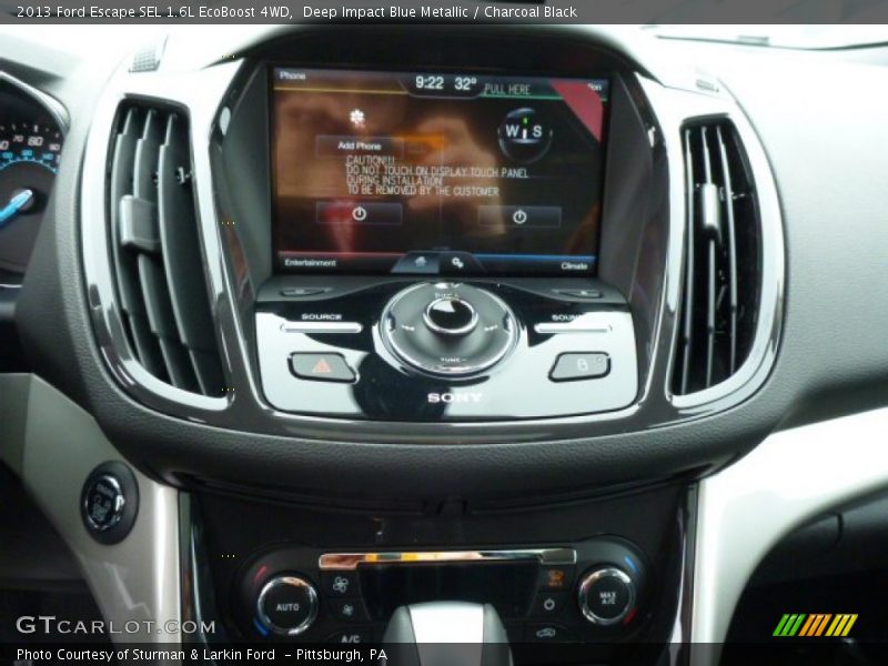 Controls of 2013 Escape SEL 1.6L EcoBoost 4WD