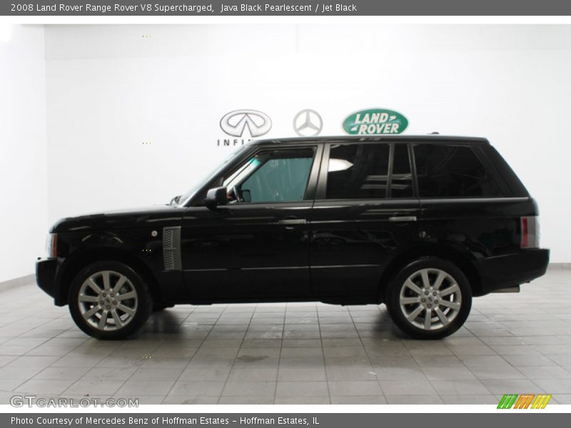 Java Black Pearlescent / Jet Black 2008 Land Rover Range Rover V8 Supercharged