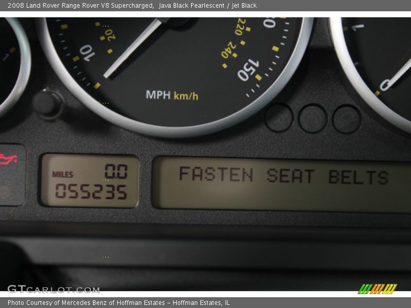 Java Black Pearlescent / Jet Black 2008 Land Rover Range Rover V8 Supercharged