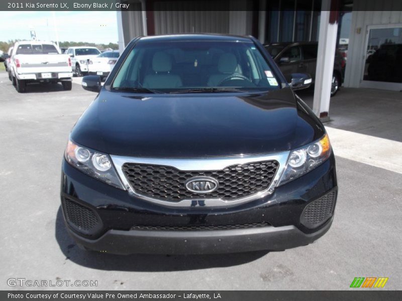 Ebony Black / Gray 2011 Kia Sorento LX