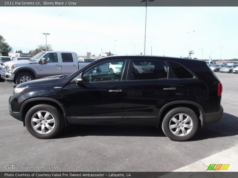 Ebony Black / Gray 2011 Kia Sorento LX