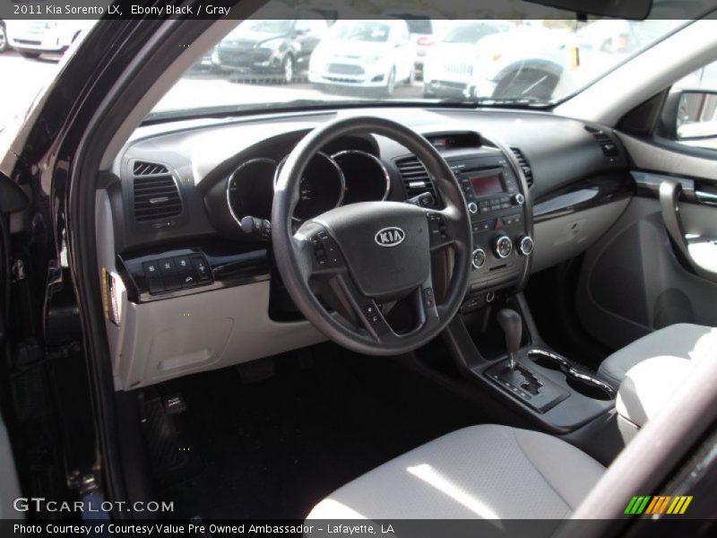 Ebony Black / Gray 2011 Kia Sorento LX